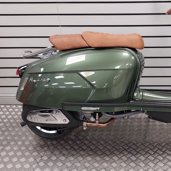 Royal Alloy Right Side Cover - Sherwood Green Shiny Internal Bolt Hole